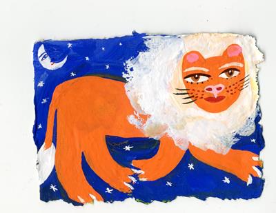 Lion At Night by Christopher Corr
