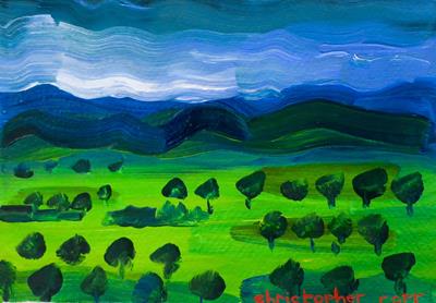 Stormy Skies Over The Cevennes 3 by Christopher Corr