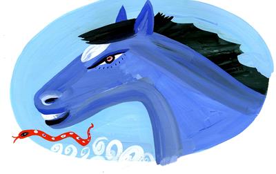 Great Race: Blue Horse by Christopher Corr