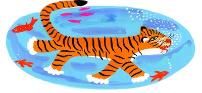 Great Race: Tiger & Fishes by Christopher Corr