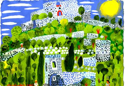 The Chateau At St-Victor-La-Coste by Christopher Corr