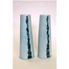 Large Celadon Vessels With Vertical Grey Lines by Chris Keenan