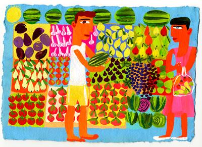 Fruit & Veg In Barjac Market by Christopher Corr