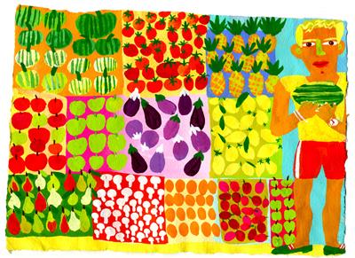 Watermelon & Fruit & Veg At Barjac Market by Christopher Corr