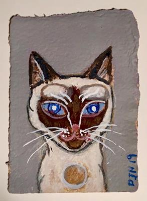 Miniatures Series: Siamese Cat by David Hollington