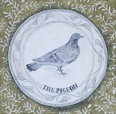 Pigeon Plate by Debbie George