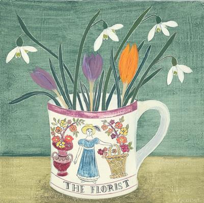 Florist Cup & Spring Flowers by Debbie George