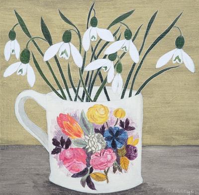 Norfolk Cup & Snowdrops by Debbie George