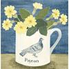 Pigeon & Primroses by Debbie George