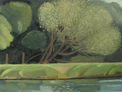 Willow Near Godstow Lock by Andrew Walton