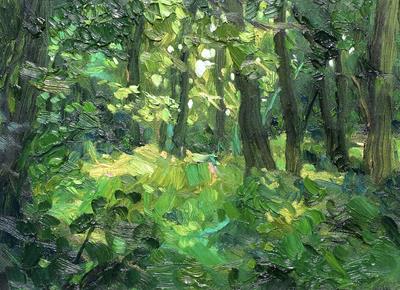 Summer Woodland - Dallinghoo II by Jelly Green