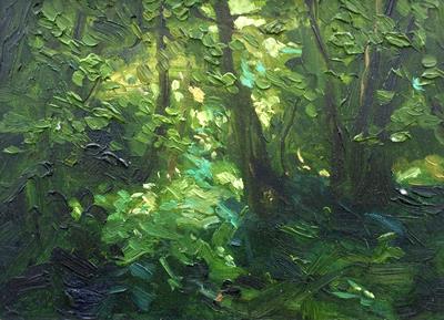 Summer Woodland - Dallinghoo IV by Jelly Green