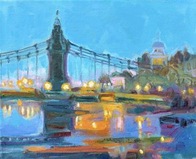 Hammersmith Bridge, Autumn Evening by Isobel Johnstone