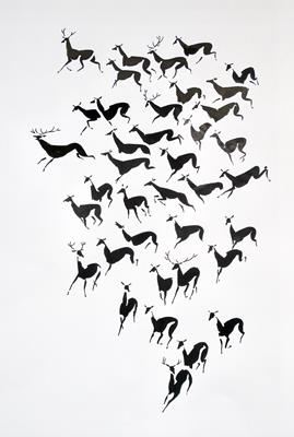 Deer Running (2) by Tim Robertson