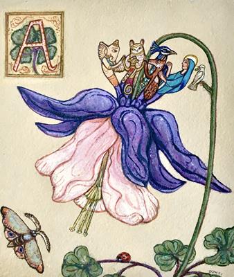 A Is For Aquilegia by David Hollington