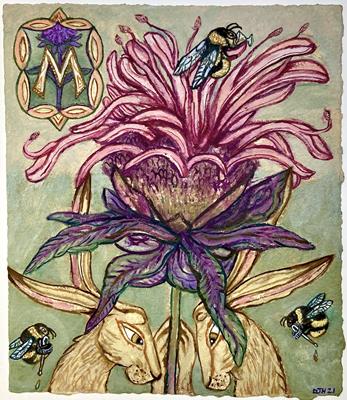 M Is For Monarda by David Hollington