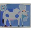 Blue & White Cow by Christopher Corr