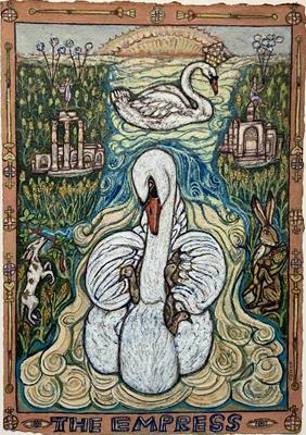 Tarot Of British Birds: The Empress by David Hollington