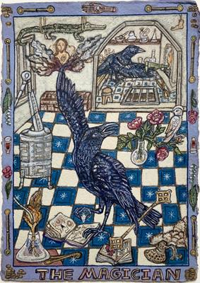 Tarot Of British Birds: The Magician by David Hollington