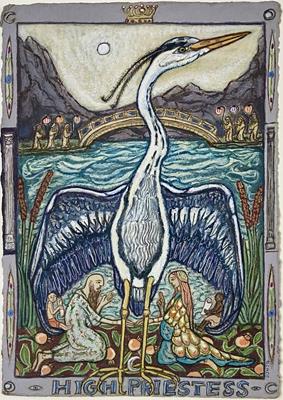 Tarot Of British Birds: High Priestess by David Hollington