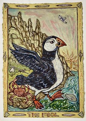 Tarot Of British Birds: The Fool by David Hollington