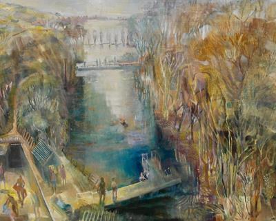 Mixed Pond, Autumn by Mary Kuper