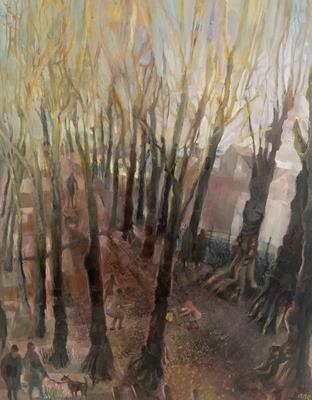 South End Green, Autumn by Mary Kuper
