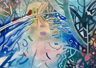 Woodland River Walk, Gower by David Wiseman