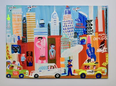 NYC: Midtown Traffic On 42nd Street by Christopher Corr