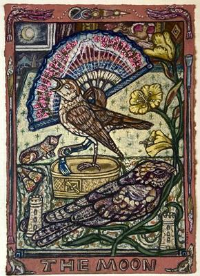 Tarot Of British Birds: The Moon by David Hollington