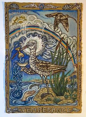 Tarot Of British Birds: Temperance by David Hollington