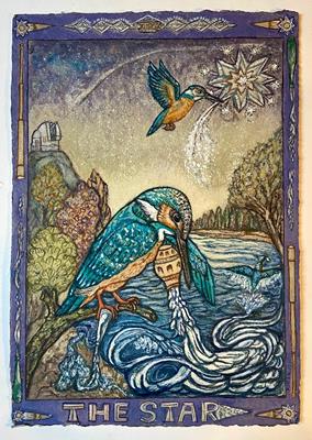 Tarot Of British Birds: The Star by David Hollington