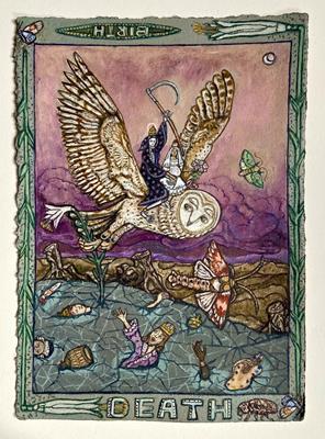 Tarot Of British Birds: Death by David Hollington