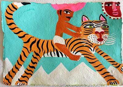 Riding Durga's Tiger In The Himalayas by Christopher Corr