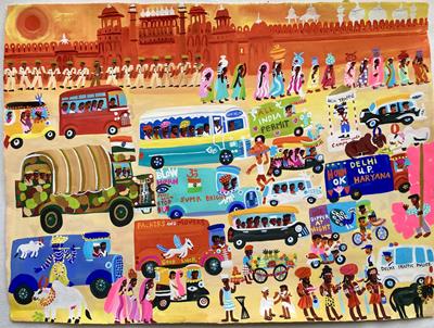 Traffic In Delhi by Christopher Corr