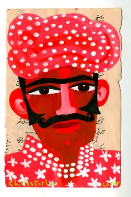 A Handsome Rajasthani Man by Christopher Corr