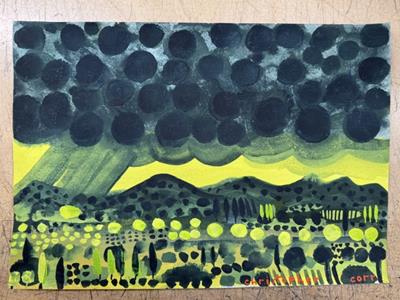 Stormy Skies Over The Cevennes 2 by Christopher Corr