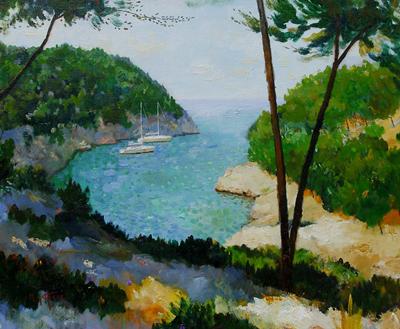 Calanque de Port-Pin, Cassis, Provence by Marcel Gatteaux