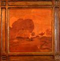 Rowley marquetry wood panel circa 1910.